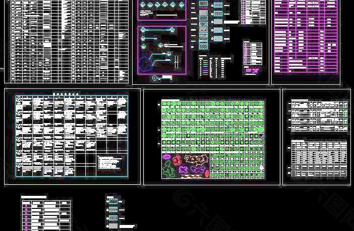 园林施工图制图标准图例图库图块