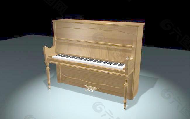 室内装饰乐器钢琴0023D模型