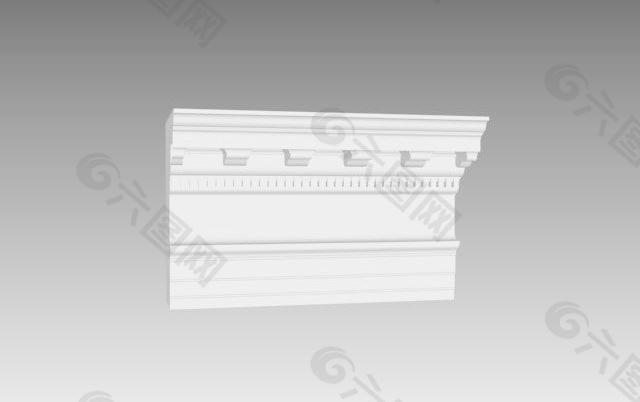 室内装饰欧式构件1833D模型