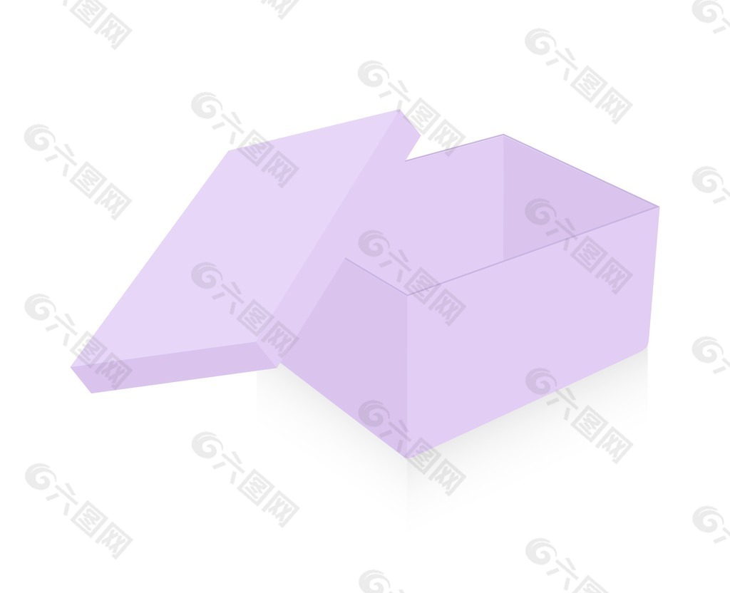 开紫色的盒子