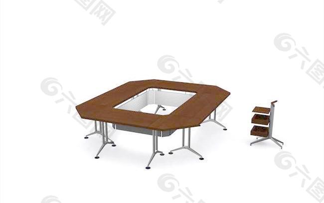 室内家具之会议桌0153D模型