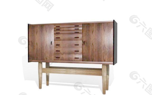 欧式家具柜子0243D模型