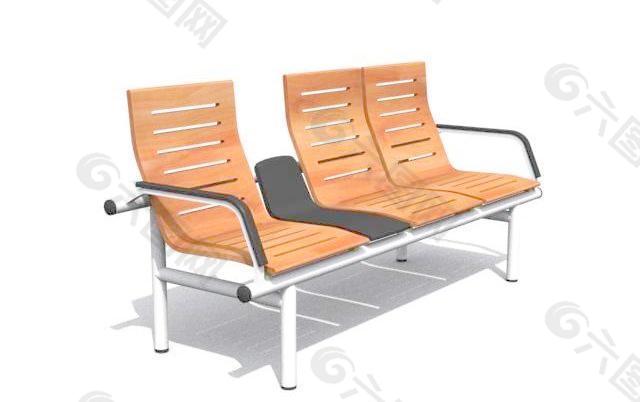 公装家具之公共座椅0453D模型