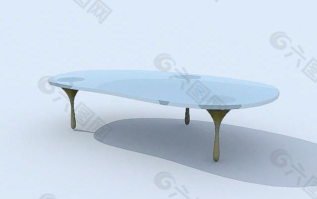 公装家具之茶几0033D模型