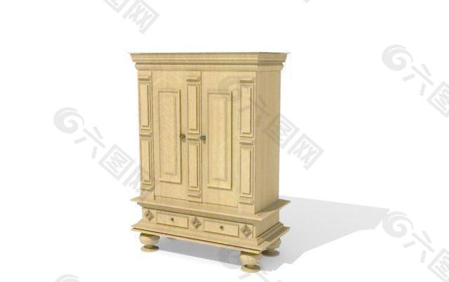 欧式家具柜子0193D模型