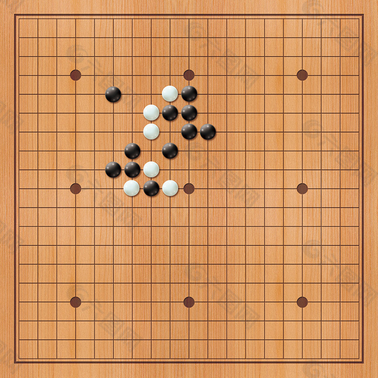 围棋棋盘和棋子PSD素材