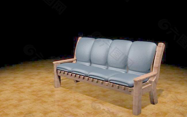 沙发-073D模型