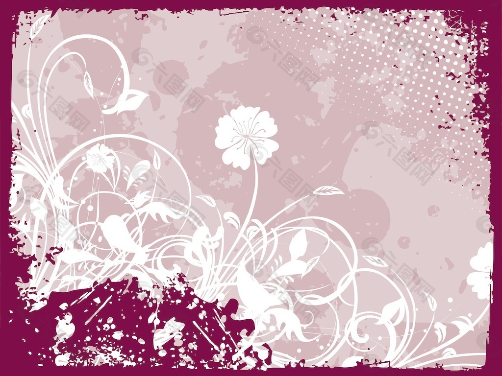 与花的蹩脚的边框背景素材免费下载 图片编号 六图网