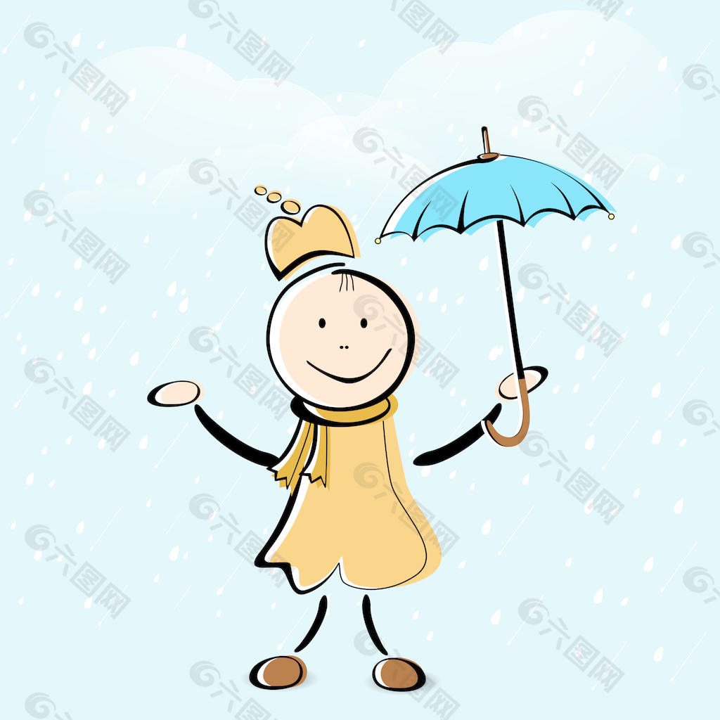 坏天气季节概念有雨