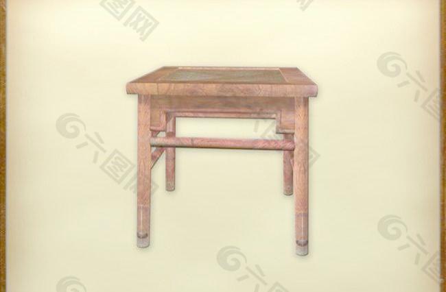 中国古典家具凳子0013D模型