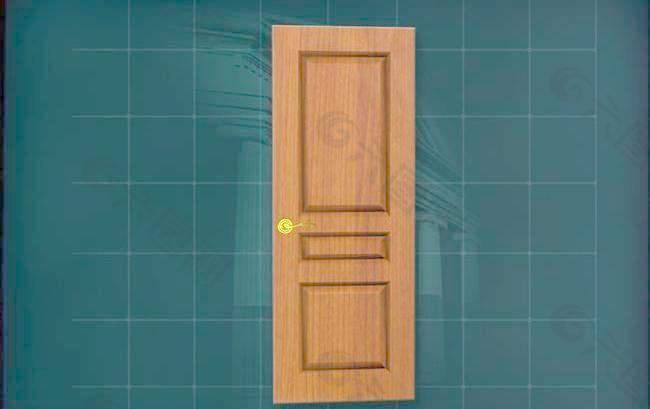 门窗构件之大门3D模型大门015