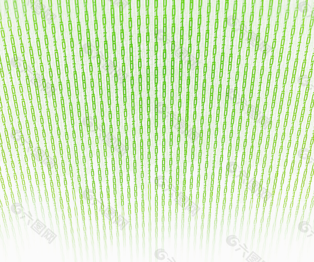 绿色背景的二进制矩阵