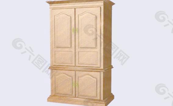 传统家具-2柜子3D模型f-002
