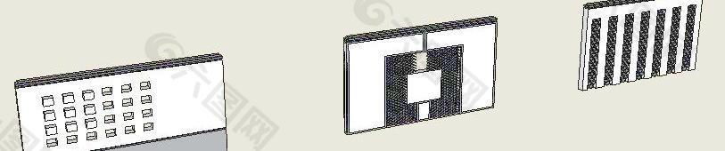 景墙su模型