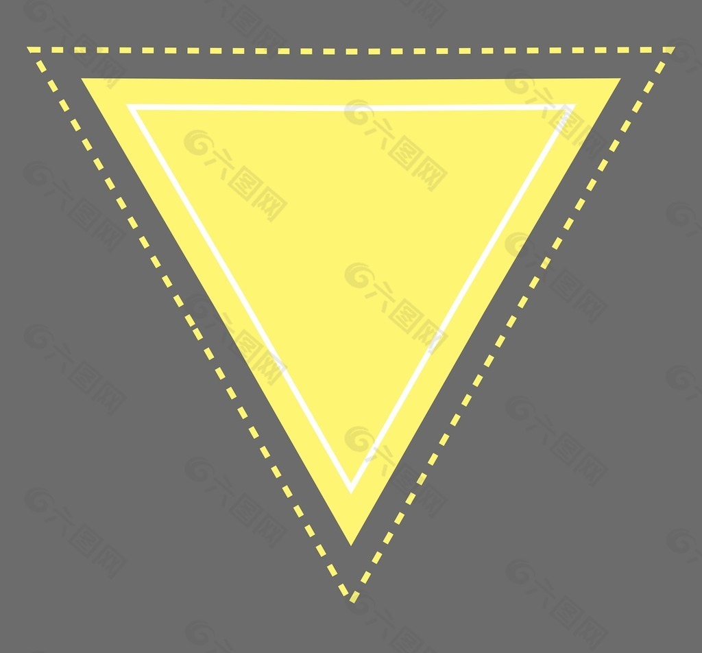 三角形标志旗