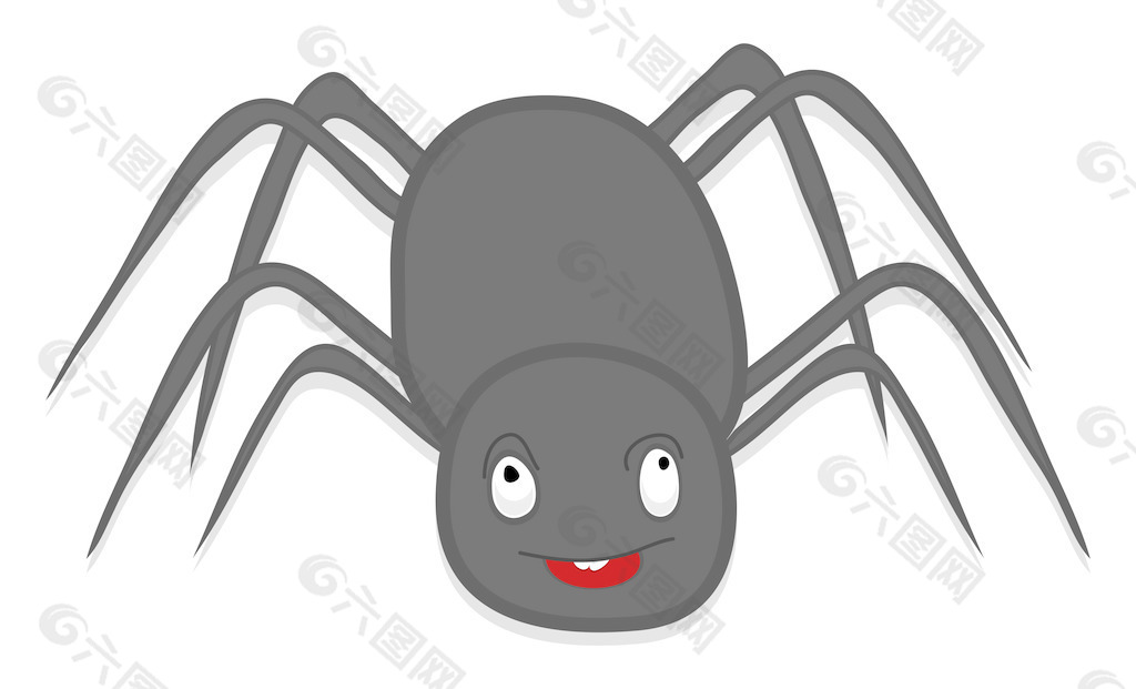 可怕的万圣节卡通蜘蛛