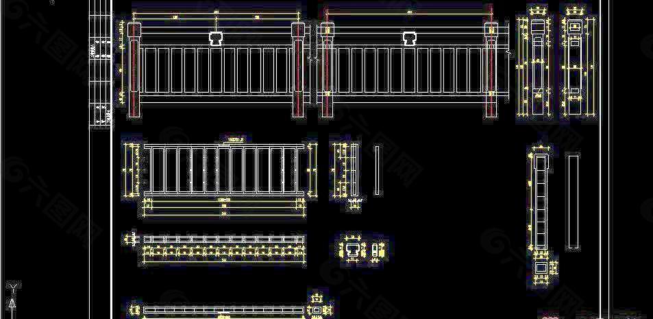 桥梁栏杆详图