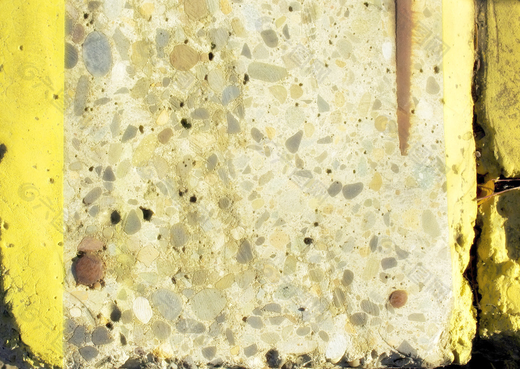 生锈的旧水泥石结构墙