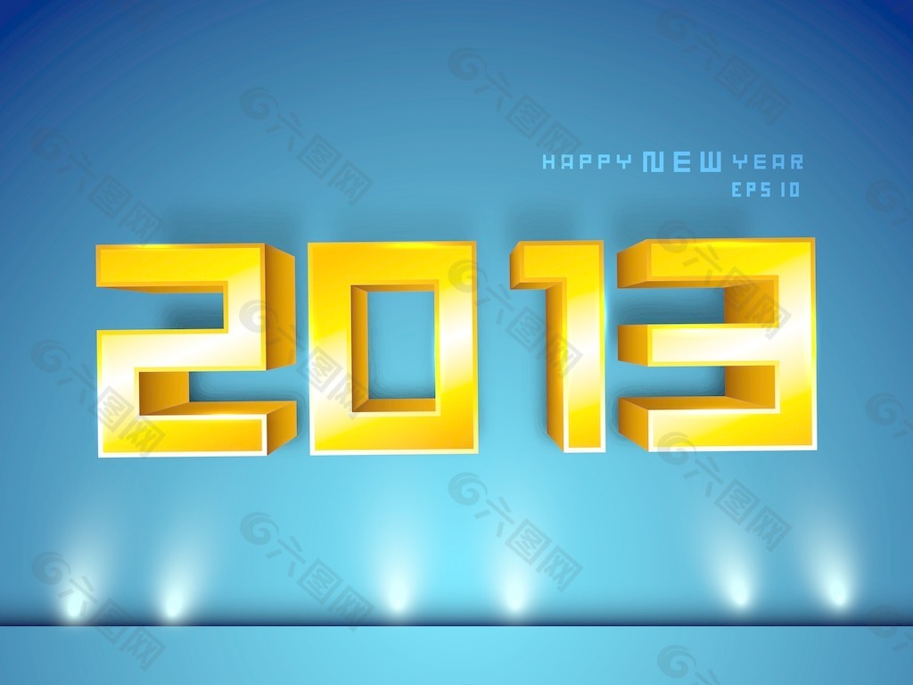 2013新年快乐的程式化的背景