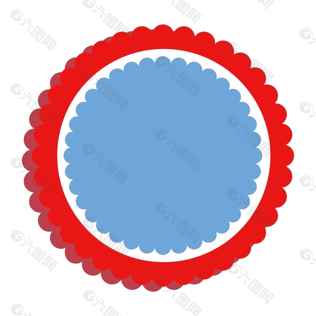 圆形旗帜七月第四向量的主题设计