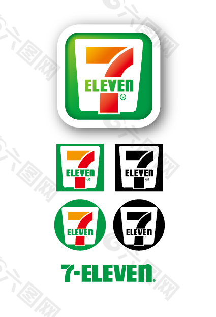 便利商店7ELEVEN logo圖標