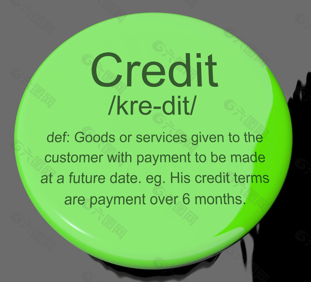 信用证的定义按钮显示无现金支付或贷款
