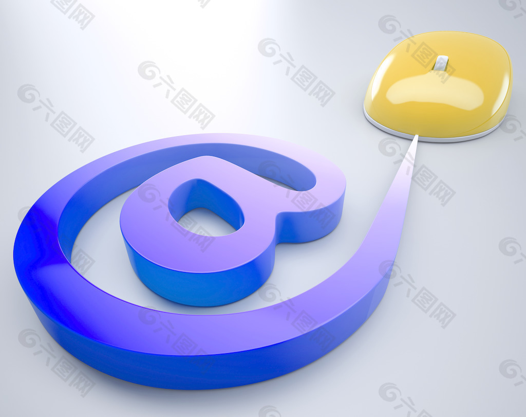 鼠标在标志符号信息的电子邮件