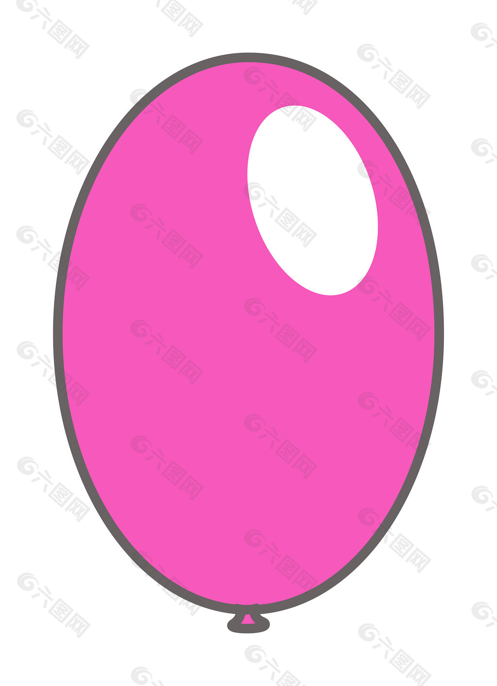 粉色情人节气球
