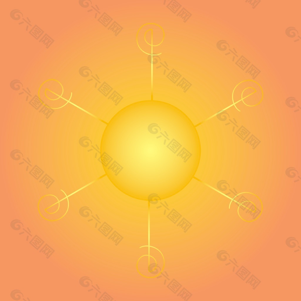 灼热的太阳图标