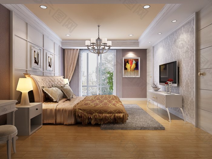 现代风格设计卧室装饰