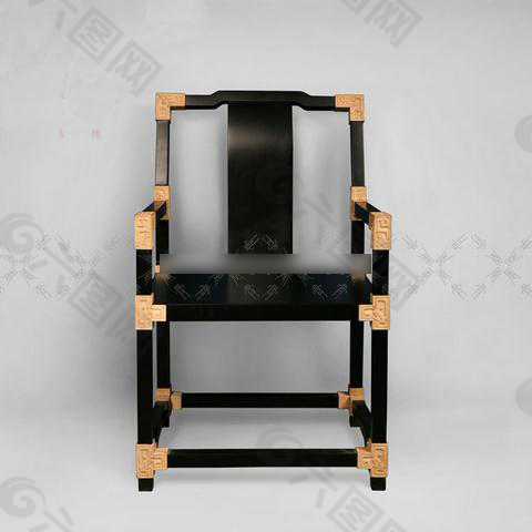 新中式椅子3D模型