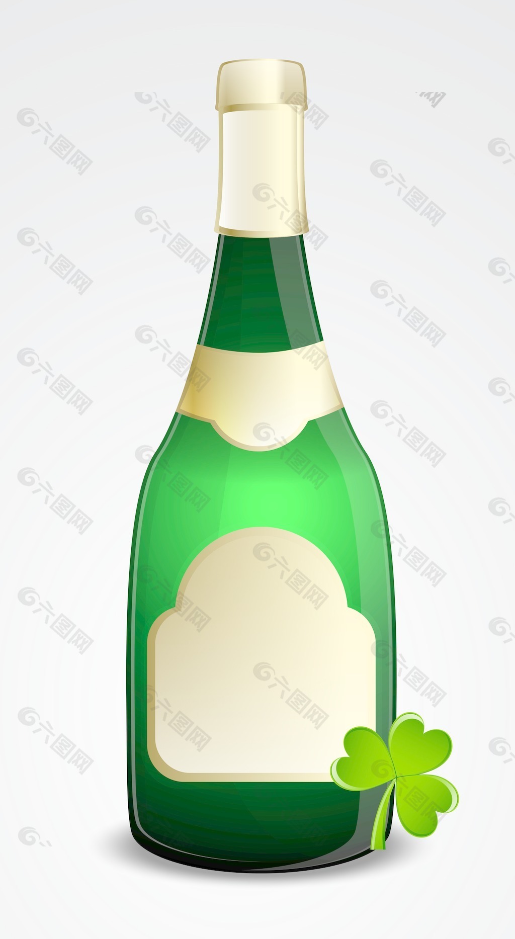 香槟瓶三叶草