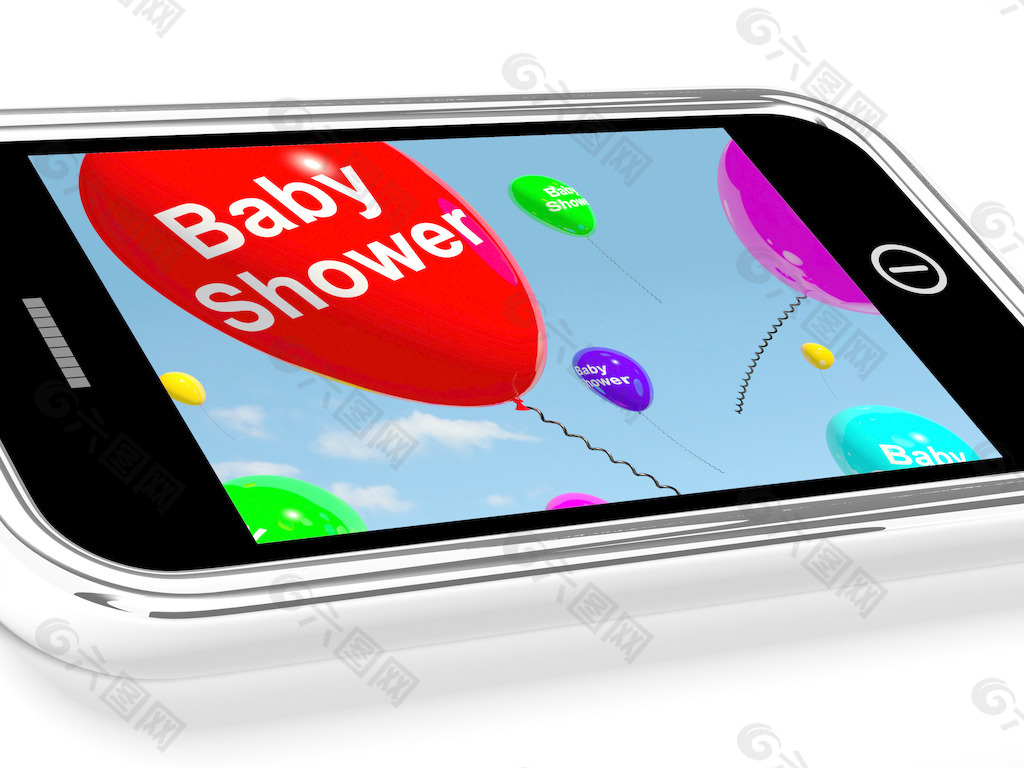 手机短信显示婴儿淋浴庆典