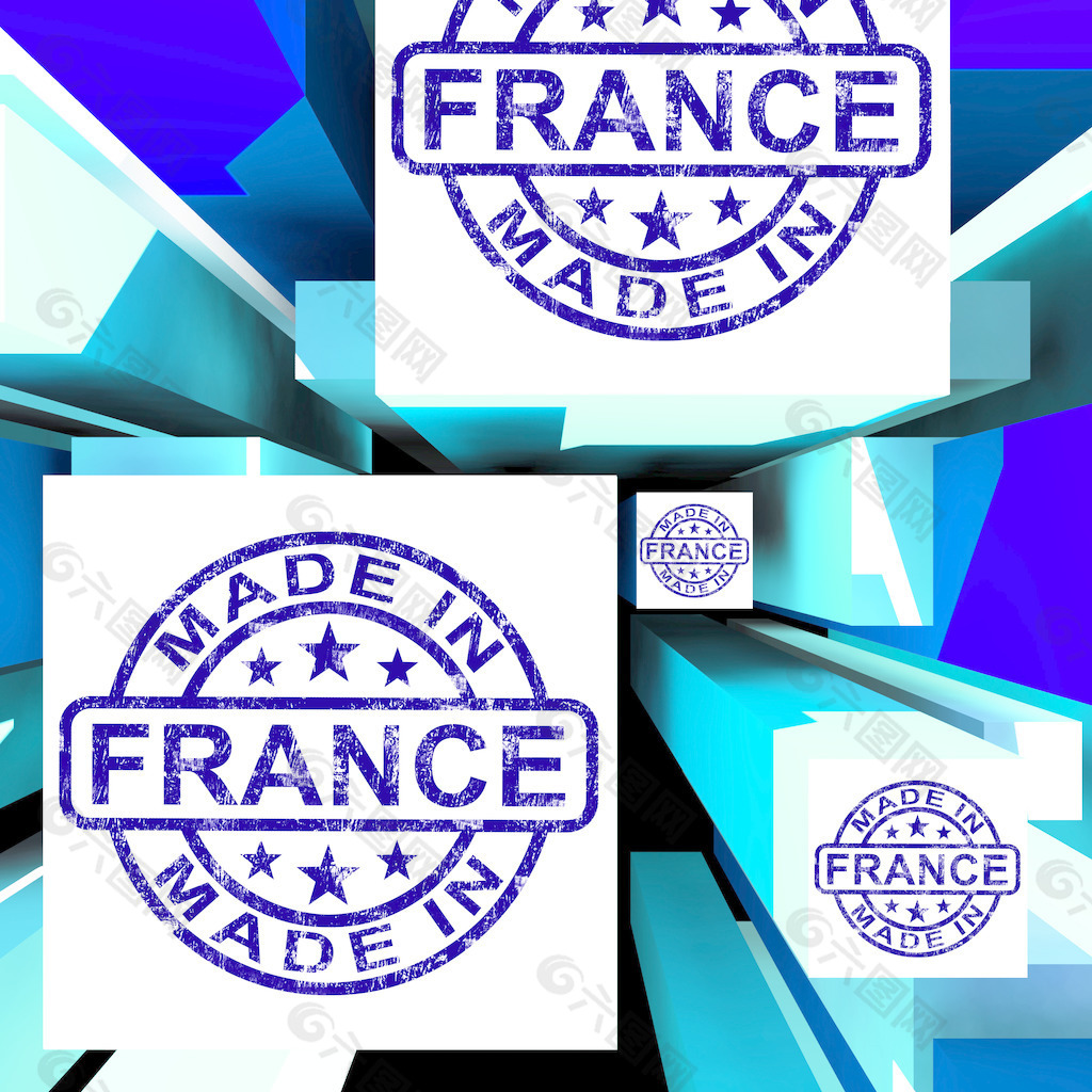 在法国的立方体显示法国工厂
