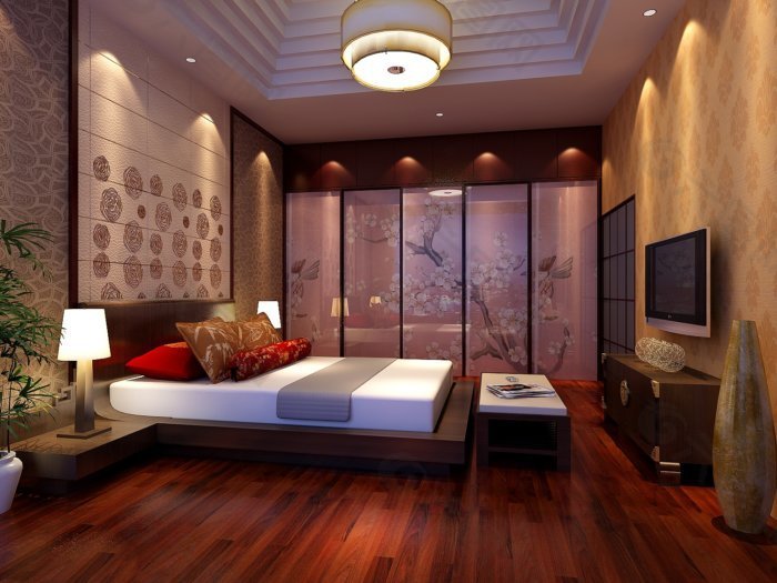 中式现代的卧室装修