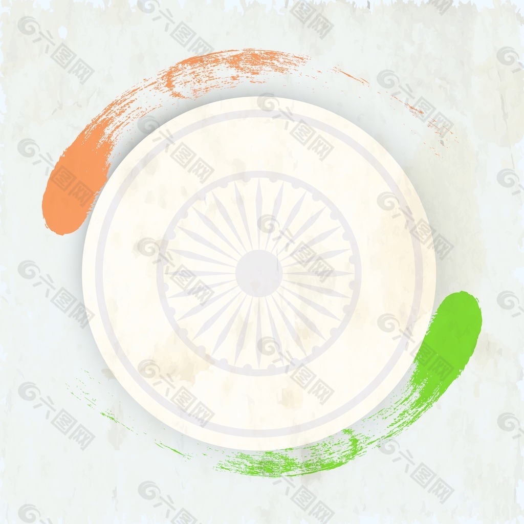 印度独立日的概念 阿育王轮