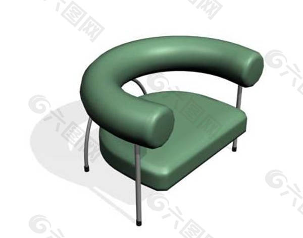 圆弧形座椅家居家具装饰素材