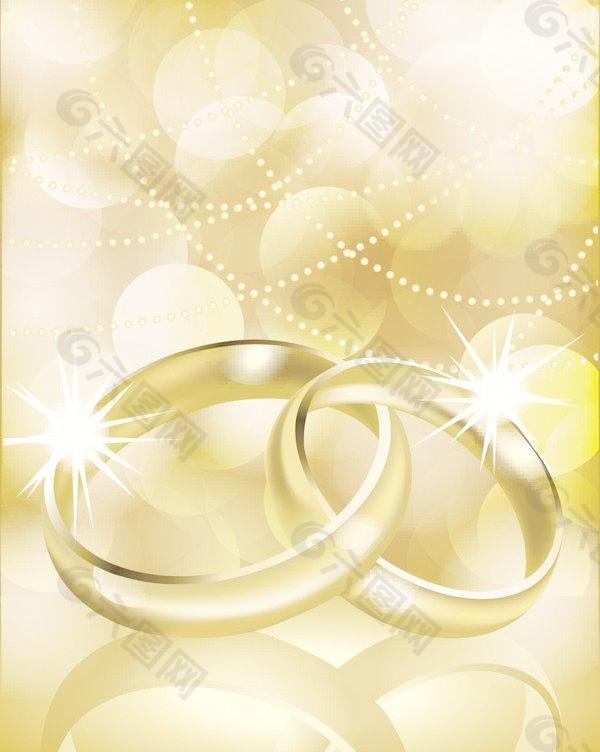 结婚戒指矢量素材4