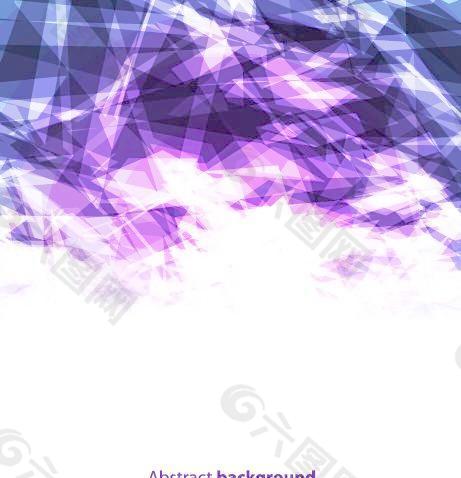 紫色和蓝色的几何形状的背景