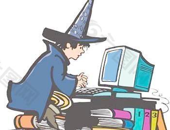 女巫玩电脑