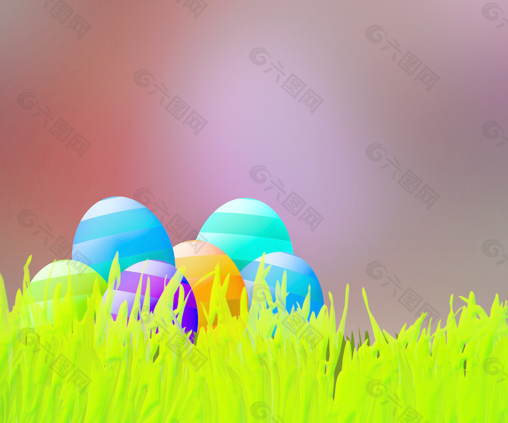 复活节彩蛋的背景