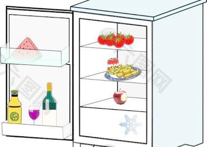 食品jhelebrant剪贴画的冰箱