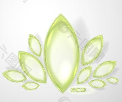 有光泽的抽象形状矢量图01