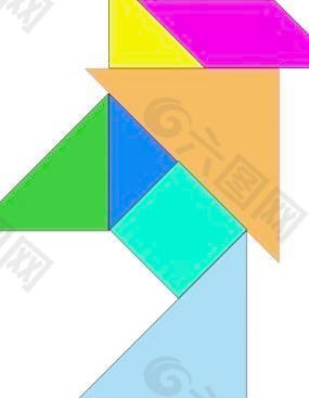 七巧板剪贴画