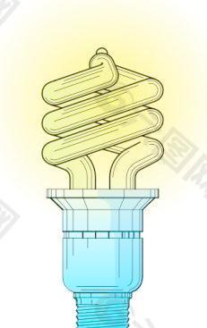紧凑型荧光灯泡的剪辑艺术