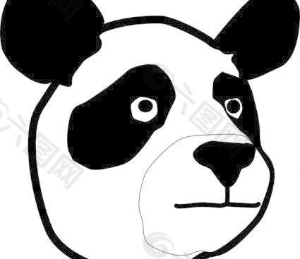 熊猫头夹艺术