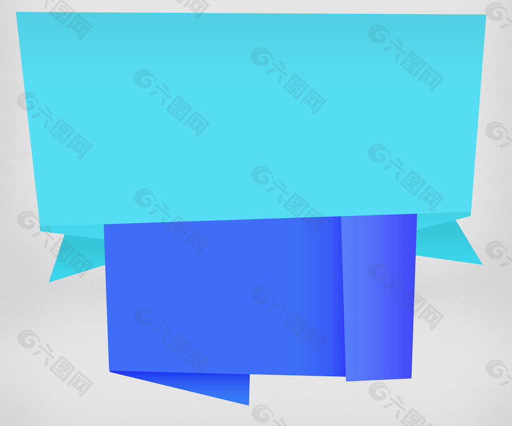 大蓝折纸背景