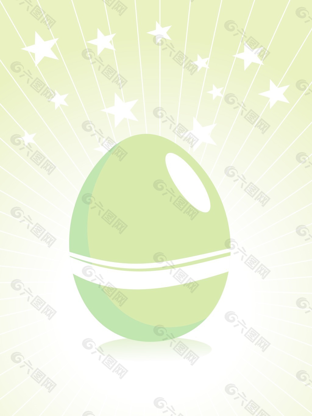 绿色复活节彩蛋的背景