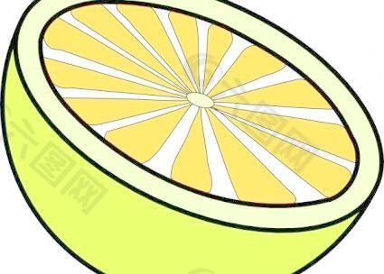 切柠檬剪贴画
