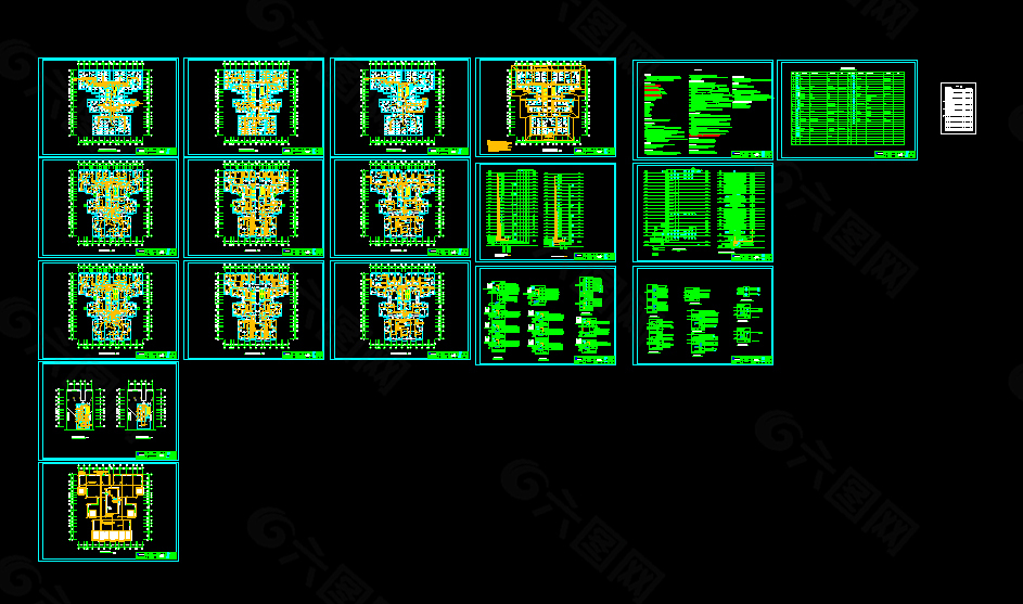高层小区CAD图纸